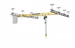 Ceiling Mounted Enclosed Track Workstation Crane Runway